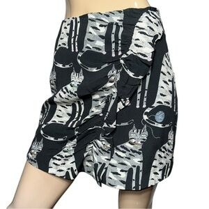 Paul & Joe Sister Vintage Women’s Size 36 2 Black White RARE Cat Print Skirt